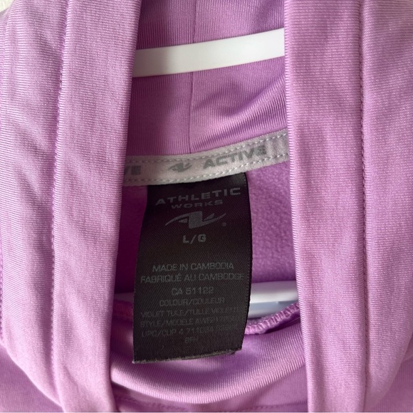 Athletic Works lilac purple cowl neck dri-more tech women’s sweatshirt large - Picture 4 of 10